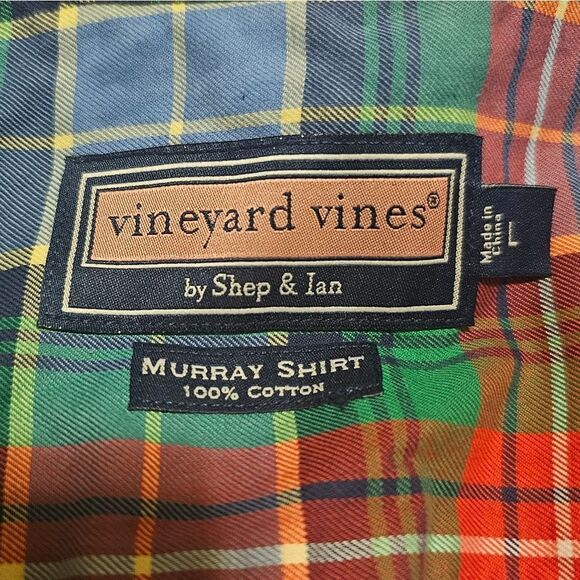 VINEYARD VINES Plaid Button Down Murray Shirt - Size Large - Picture 7 of 7
